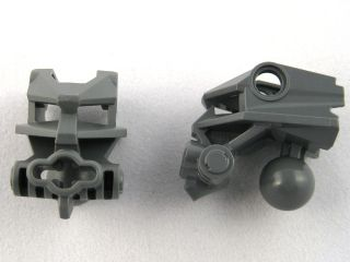 Large Figure Head Connector Block (Toa Metru) in Dark Bluish Gray