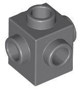 Brick Special 1 x 1 Studs on 4 Sides in Dark Bluish Gray