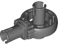 Technic Rotation Joint Ball Loop with Two Perpendicular Pins with Friction in Dark Bluish Gray