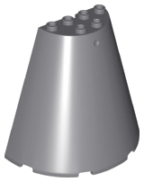 Cone Half 8 x 4 x 6 in Dark Bluish Gray