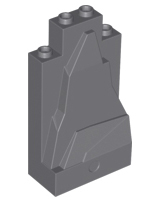 Rock Panel 2 x 4 x 6 in Dark Bluish Gray
