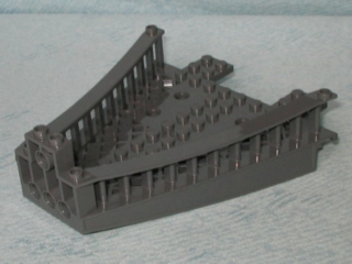 Boat Deck Section, Bow Top 14 x 12 [Galiot] in Dark Bluish Gray