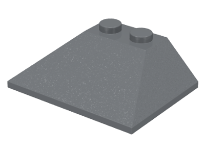 Brick Sloped 45° 3 x 4 Double / 33° in Dark Bluish Gray