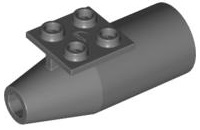Engine Smooth Large [2 x 2 Thin Top Plate] in Dark Bluish Gray