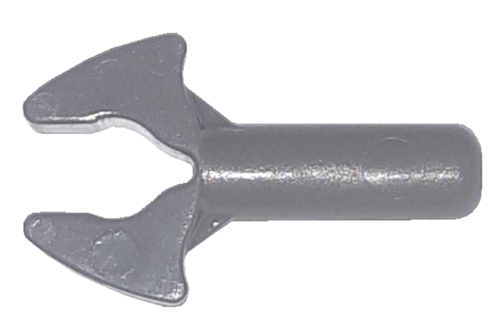 Bar 1L with Clip in Dark Bluish Gray