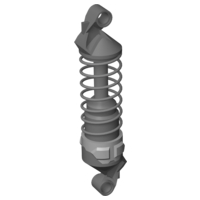 Technic Shock Absorber 11.5L [Complete Assembly] in Dark Bluish Gray