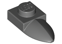 Plate Special 1 x 1 with Tooth in Dark Bluish Gray