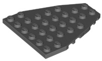 Wedge Plate 7 x 6 Boat Bow with Stud Notches in Dark Bluish Gray