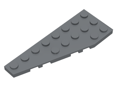 Wedge Plate 8 x 3, 22° Left in Dark Bluish Gray