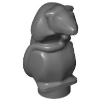 Animal, Rodent, Rat / Mouse, Standing (Scabbers) in Dark Bluish Gray