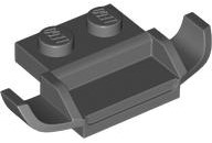 Grille / Spoiler with 1 x 2 Plate, 2 x 2 Anti-studs (Racers Car) in Dark Bluish Gray