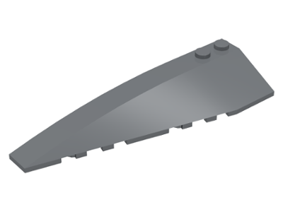 Brick Wedged, Curved 10 x 3 Left in Dark Bluish Gray
