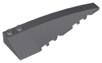 Brick Wedged, Curved 10 x 3 Right in Dark Bluish Gray