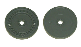 Sports Minifig Stand Bottom in Dark Bluish Gray