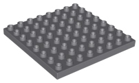 Duplo Plate 8 x 8 in Dark Bluish Gray