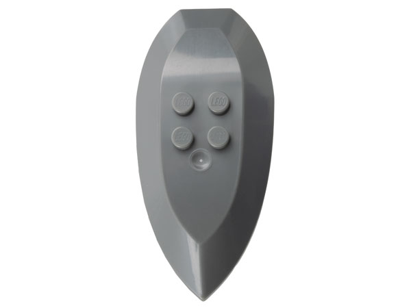 Shield from Nestle Promo Figure - Rascus with Axe and Shield in Dark Bluish Gray