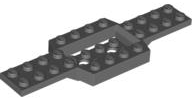 Vehicle Base 4 x 12 x 3/4 with 4 x 2 Recessed Center with Smooth Underside in Dark Bluish Gray