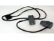 Wire with Brick 2 x 2 x 2/3 and Train Track Contacts in Dark Bluish Gray