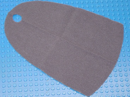 Large Figure Cape, 1 Hole in Dark Bluish Gray