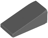 Brick Sloped 18° 2 x 1 x 2/3 in Dark Bluish Gray