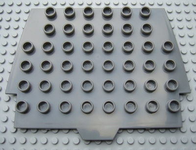 Duplo Boat, Plate, Aft Cabin Roof in Dark Bluish Gray