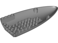 Aircraft Fuselage Curved Forward 8 x 16 Bottom in Dark Bluish Gray