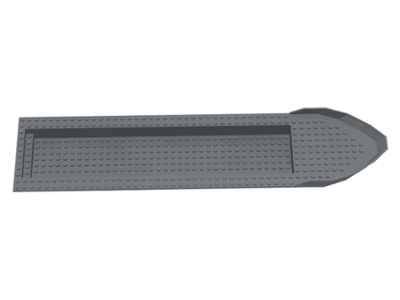 Boat Deck 51 x 12 x 6 in Dark Bluish Gray