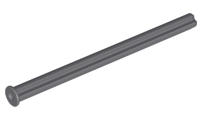 Technic Axle 8 with Stop in Dark Bluish Gray