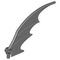 Creature Body Part, Dragon Wing 8 x 10 [Plain] in Dark Bluish Gray