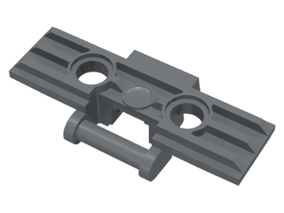 Technic Link Tread Wide with Two Pin Holes in Dark Bluish Gray