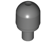Light Cover 1 x 1 Round with Internal Bar / Bionicle Barraki Eye in Dark Bluish Gray