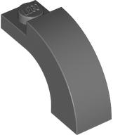 Brick Arch 1 x 3 x 1 2/3 Curved Top in Dark Bluish Gray