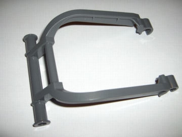 Duplo Digger / Sweeper Arm, with Handle 8 x 7 x 2 in Dark Bluish Gray