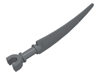 Weapon Sword Scythe Blade with Clip Pommel in Dark Bluish Gray