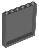 Panel 1 x 6 x 5 in Dark Bluish Gray