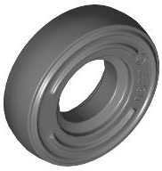Tyre 14 x 4 Smooth Small Single [New Style] in Dark Bluish Gray