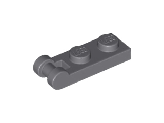 Plate Special 1 x 2 with Handle on End [Closed Ends] in Dark Bluish Gray