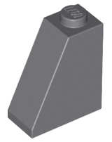 Brick Sloped 65° 2 x 1 x 2 in Dark Bluish Gray