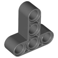 Technic Beam 3 x 3 T-Shape Thick in Dark Bluish Gray