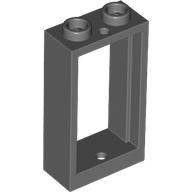 Window 1 x 2 x 3 Flat Front in Dark Bluish Gray