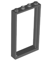 Door Frame 1 x 4 x 6 Type 2 in Dark Bluish Gray