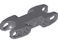 Technic Axle and Pin Connector 2 x 5 with Two Ball Joint Sockets [Closed Sides] [Closed Axle Holes] in Dark Bluish Gray