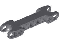 Technic Axle and Pin Connector 2 x 7 with Two Ball Joint Sockets [Squared Ends] in Dark Bluish Gray