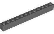 Brick 1 x 12 in Dark Bluish Gray