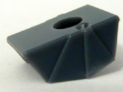 Minifig Neckwear Pauldron (Star Wars Accessory) in Dark Bluish Gray
