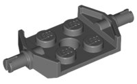 Plate Special 2 x 2 with Wheels Holder Wide in Dark Bluish Gray