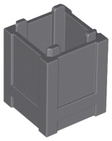 Container Box 2 x 2 x 2 - Top Opening in Dark Bluish Gray
