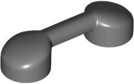 Bar 1 x 3 (Radio Handle, Phone Handset) in Dark Bluish Gray