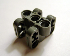Technic Axle and Pin Connector Block 3 x 3 x 2 [Linear Actuator Holder] in Dark Bluish Gray