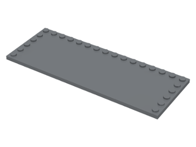 Plate Special 6 x 16, Studs on 3 Edges in Dark Bluish Gray